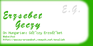 erzsebet geczy business card